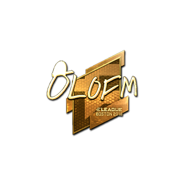 Sticker | olofmeister (Gold) | Boston 2018