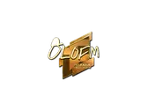 Sticker | olofmeister (Gold) | Boston 2018 image