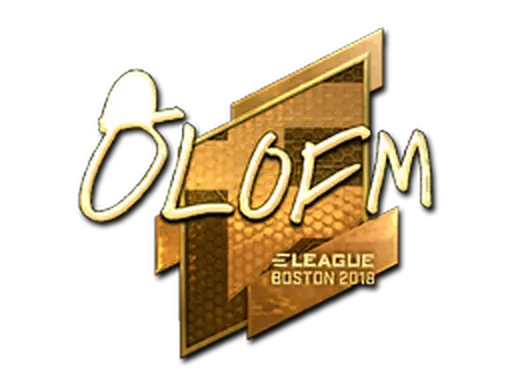 Sticker | olofmeister (Gold) | Boston 2018