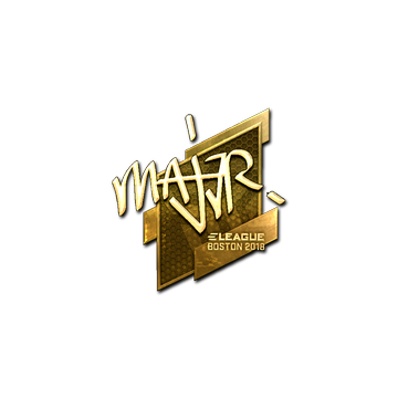 Sticker | MAJ3R (Gold) | Boston 2018