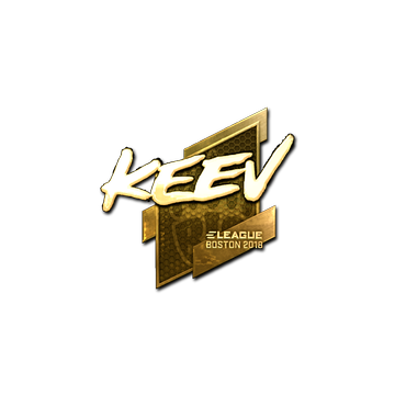 Sticker | keev (Gold) | Boston 2018