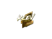 Sticker | keev (Gold) | Boston 2018 image