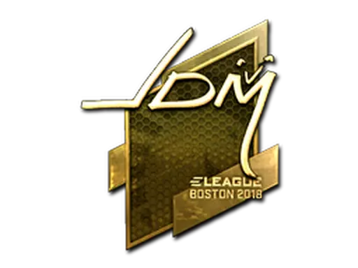 Sticker | jdm64 (Gold) | Boston 2018