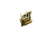 Sticker | hutji (Gold) | Boston 2018 image
