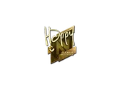 Sticker | Happy (Gold) | Boston 2018 image