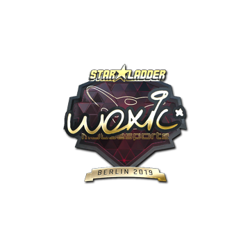 Sticker | woxic (Gold) | Berlin 2019