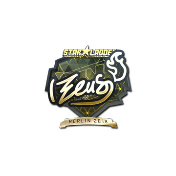 Sticker | Zeus (Gold) | Berlin 2019