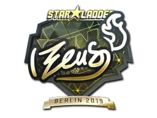 Sticker | Zeus (Gold) | Berlin 2019