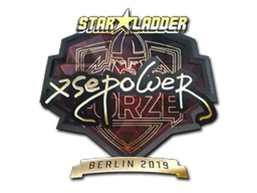 Sticker | xsepower (Gold) | Berlin 2019