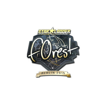 Sticker | f0rest (Gold) | Berlin 2019