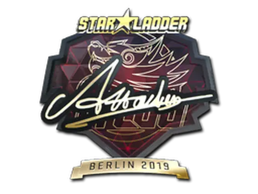Sticker | Attacker (Gold) | Berlin 2019