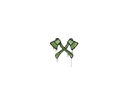 Sealed Graffiti | X-Axes (Battle Green)