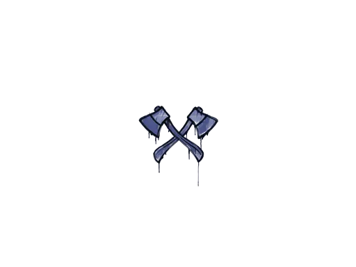 Sealed Graffiti | X-Axes (SWAT Blue)