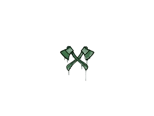 Sealed Graffiti | X-Axes (Jungle Green)