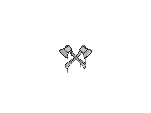 Sealed Graffiti | X-Axes (Shark White)