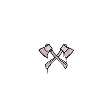 Sealed Graffiti | X-Axes (War Pig Pink)