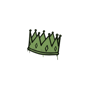 Sealed Graffiti | King Me (Battle Green)