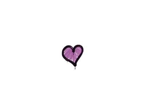 Sealed Graffiti | Heart (Bazooka Pink)