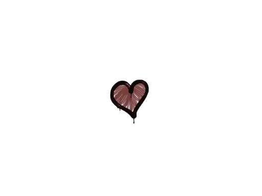 Sealed Graffiti | Heart (Brick Red)