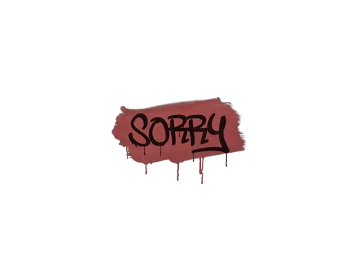 Sealed Graffiti | Sorry (Blood Red)
