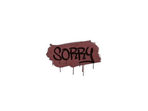Sealed Graffiti | Sorry (Brick Red)