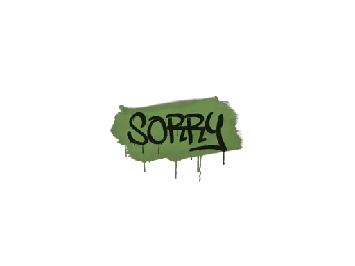Sealed Graffiti | Sorry (Battle Green)