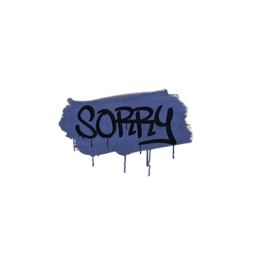 Sealed Graffiti | Sorry (SWAT Blue)