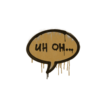 Sealed Graffiti | Uh Oh (Desert Amber)