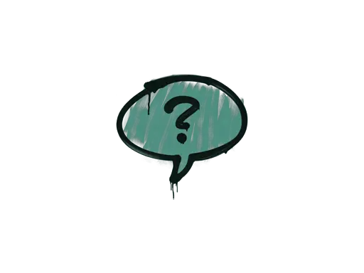 Sealed Graffiti | Question Mark (Frog Green)