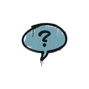 Sealed Graffiti | Question Mark (Wire Blue)