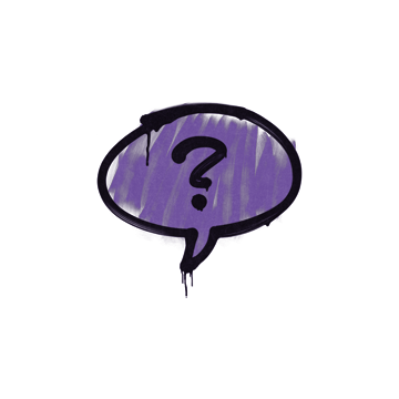 Sealed Graffiti | Question Mark (Monster Purple)
