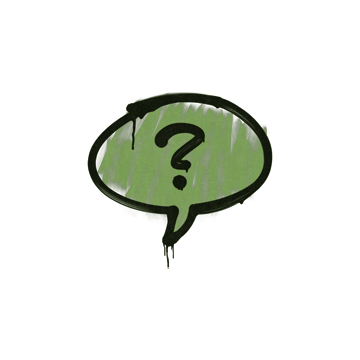 Sealed Graffiti | Question Mark (Battle Green)