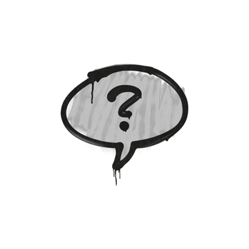 Sealed Graffiti | Question Mark (Shark White)