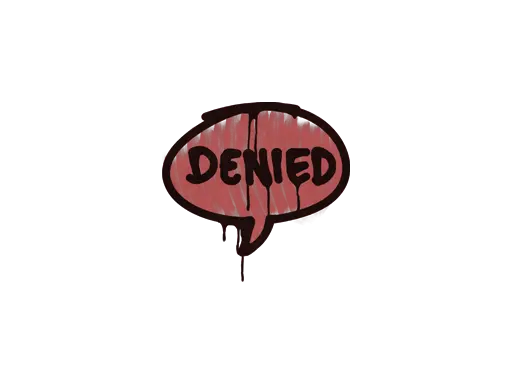 Sealed Graffiti | Denied (Blood Red)