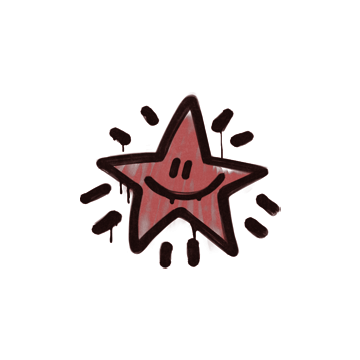Sealed Graffiti | Shining Star (Blood Red)