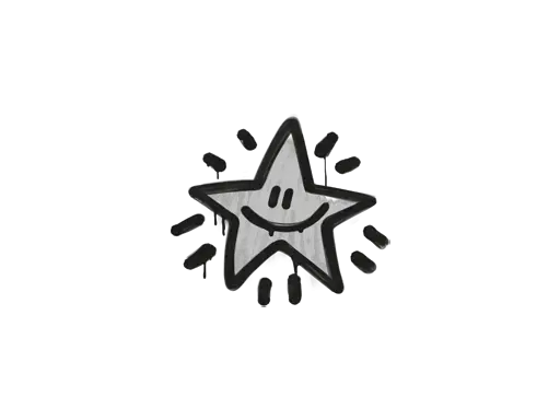 Sealed Graffiti | Shining Star (Shark White)