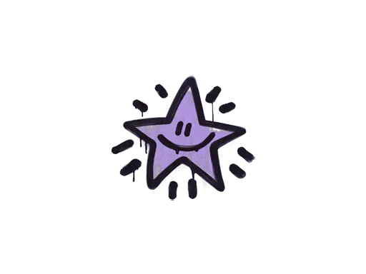 Sealed Graffiti | Shining Star (Violent Violet)