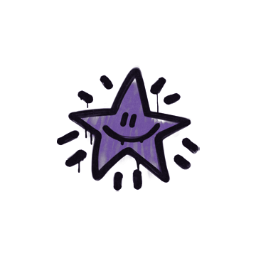 Sealed Graffiti | Shining Star (Monster Purple)