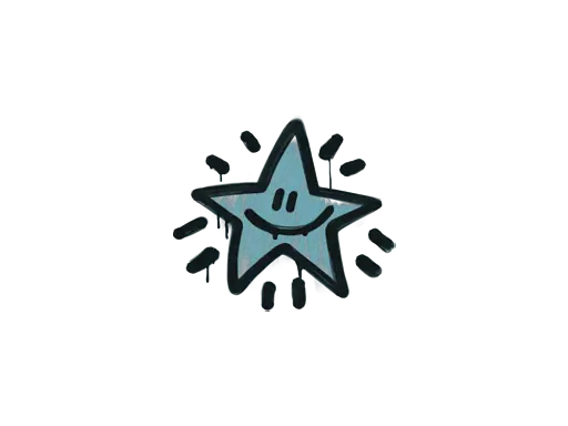 Sealed Graffiti | Shining Star (Wire Blue)