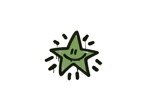 Sealed Graffiti | Shining Star (Battle Green)