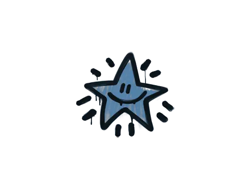 Sealed Graffiti | Shining Star (Monarch Blue)