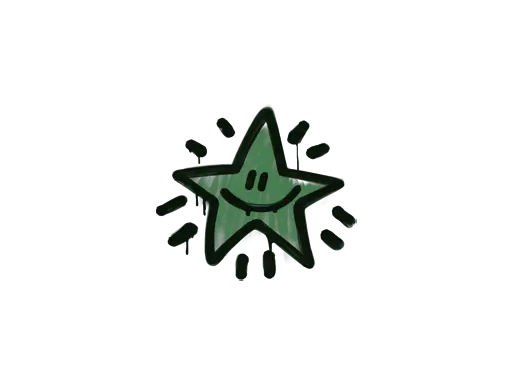 Sealed Graffiti | Shining Star (Jungle Green)