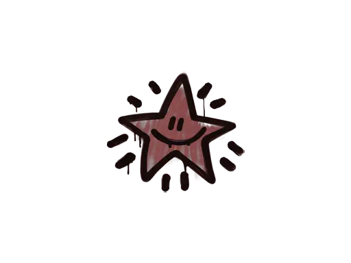 Sealed Graffiti | Shining Star (Brick Red)