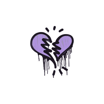 Sealed Graffiti | Broken Heart (Violent Violet)