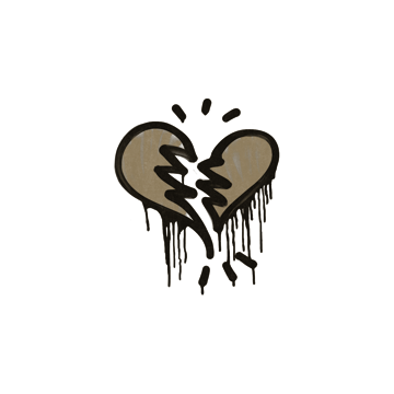 Sealed Graffiti | Broken Heart (Dust Brown)