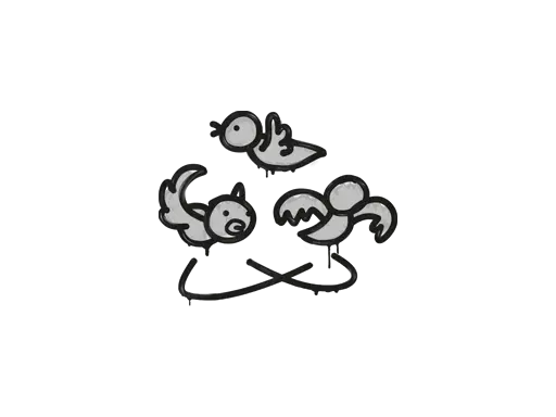 Sealed Graffiti | Dizzy (Shark White)