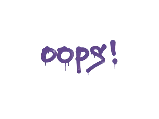 Sealed Graffiti | Oops (Monster Purple)