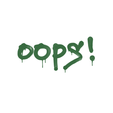 Sealed Graffiti | Oops (Jungle Green)