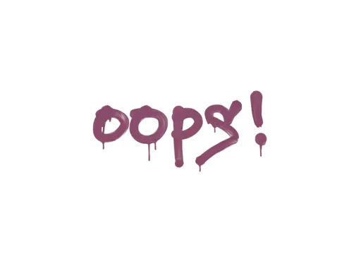 Sealed Graffiti | Oops (Princess Pink)