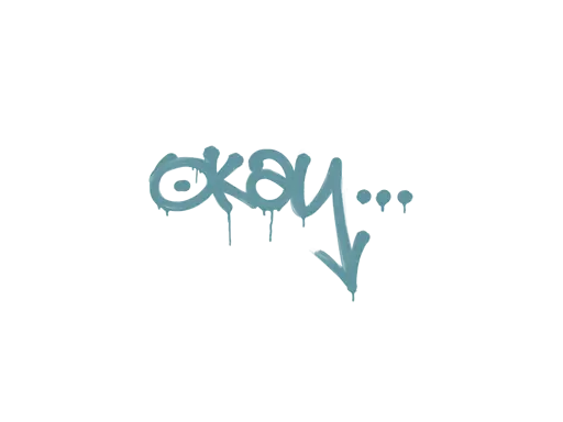 Sealed Graffiti | Okay (Wire Blue)